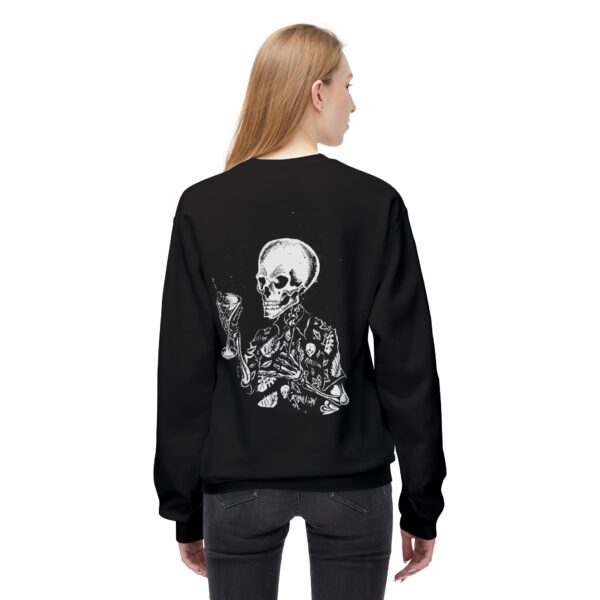 Rebellion Skeleton Crewneck Sweatshirt - Casual Unisex Fleece for Halloween & Party Vibes - Image 8