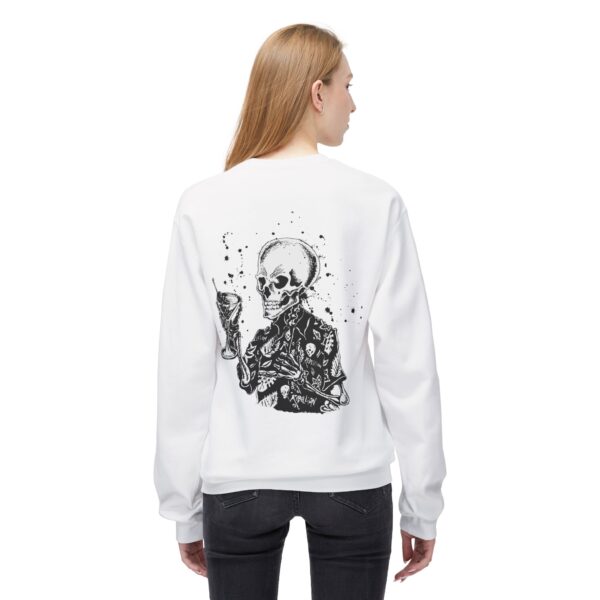 Rebellion Skeleton Crewneck Sweatshirt - Casual Unisex Fleece for Halloween & Party Vibes - Image 4