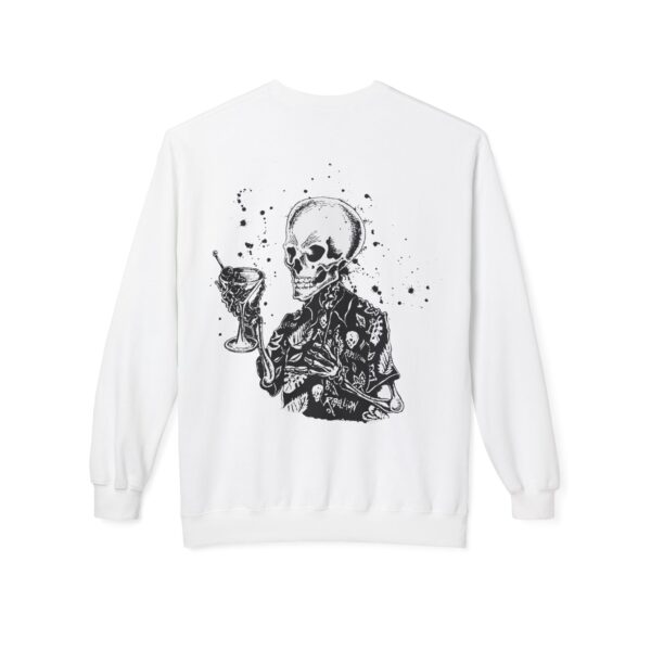 Rebellion Skeleton Crewneck Sweatshirt - Casual Unisex Fleece for Halloween & Party Vibes - Image 2