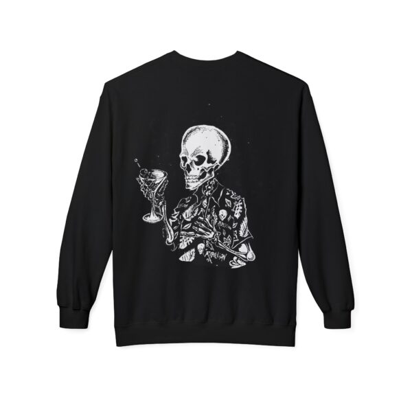 Rebellion Skeleton Crewneck Sweatshirt - Casual Unisex Fleece for Halloween & Party Vibes - Image 6