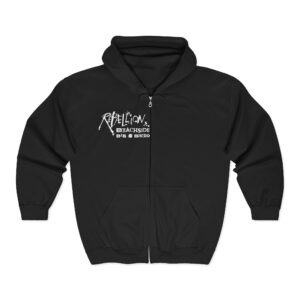 Religion Beachside Bar & Bistro Zip Hoodie — Skeleton Logo Full‑Zip Sweatshirt